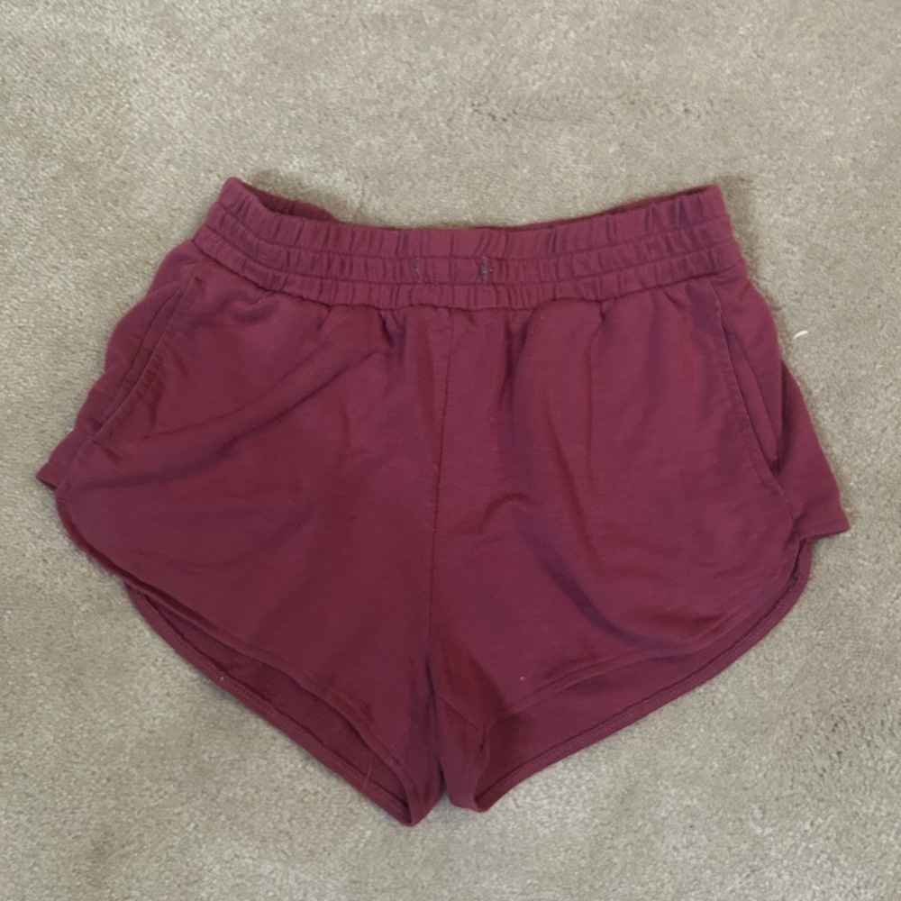 3/$25 Dark red shorts from garage